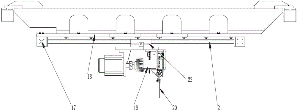 One-dimensional active follow weight reduction hanging device