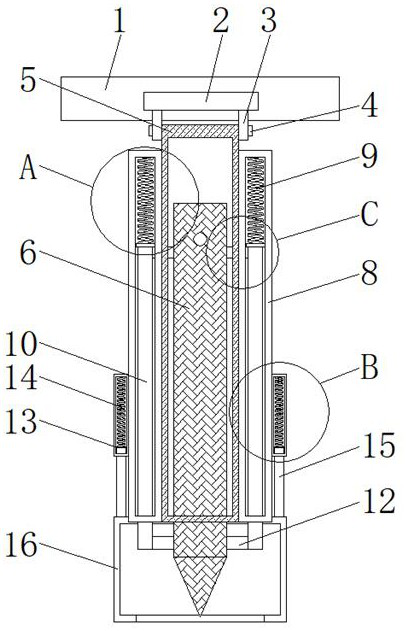 Building construction orientation fixed point auxiliary measuring equipment