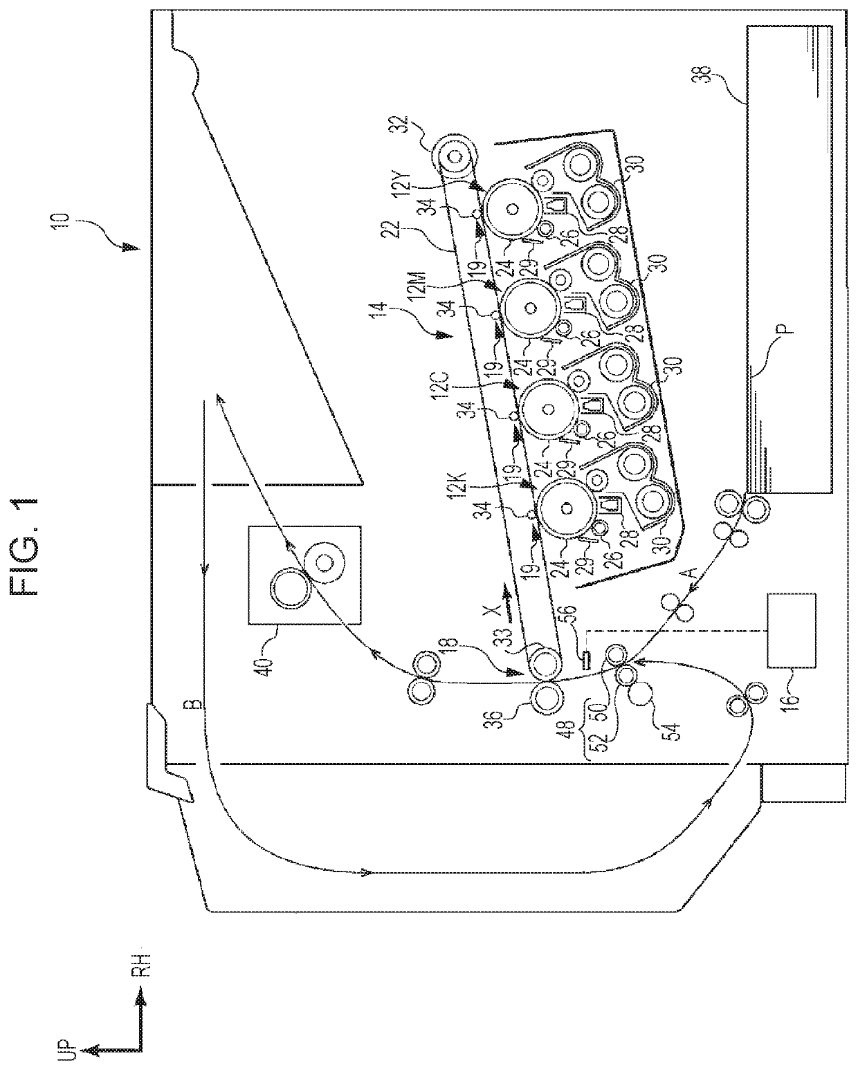 Image forming apparatus having recording medium positioning portion and control of transport speed