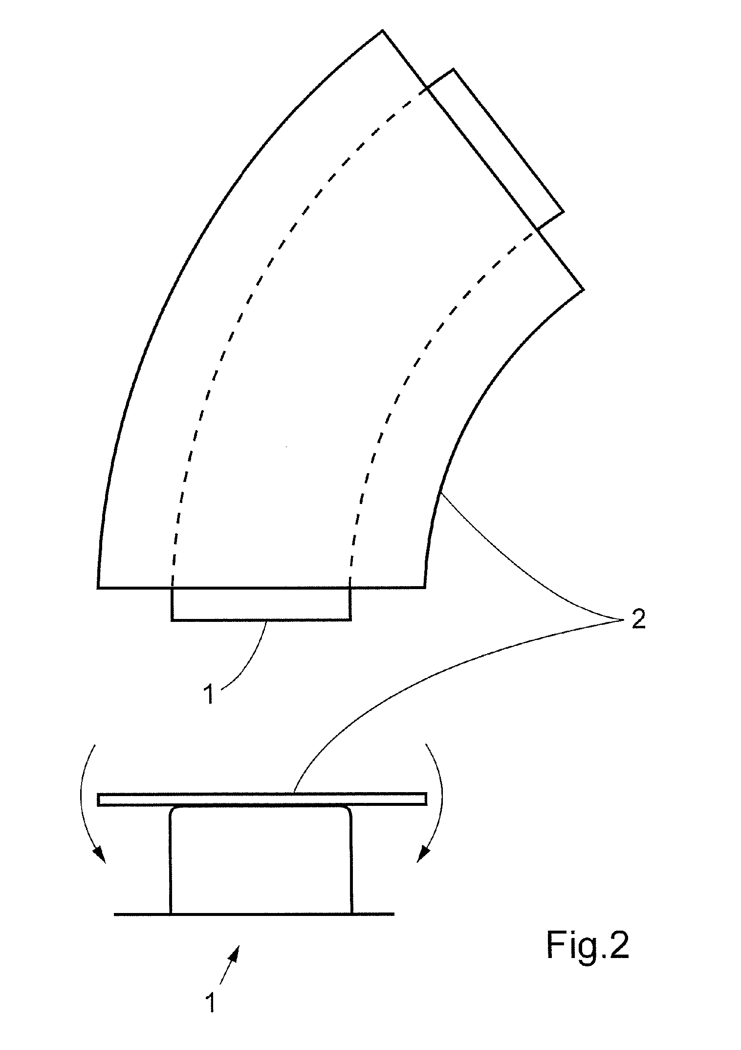 Method For Fabricating A Curved Beam From Composite Material