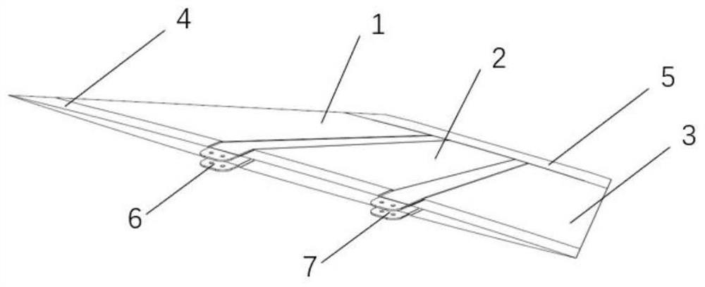 Joint-variable RTM integrally-formed composite material missile wing and manufacturing method thereof