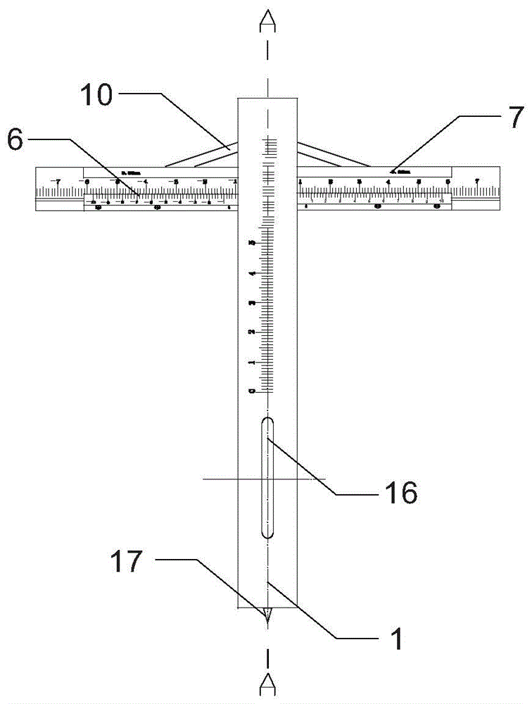Vernier type comprehensive gauge for hole