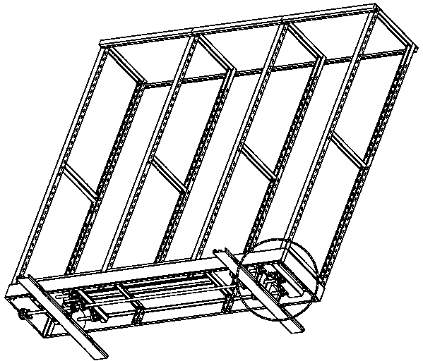 Movable rack body tilting prevention device of compact rack