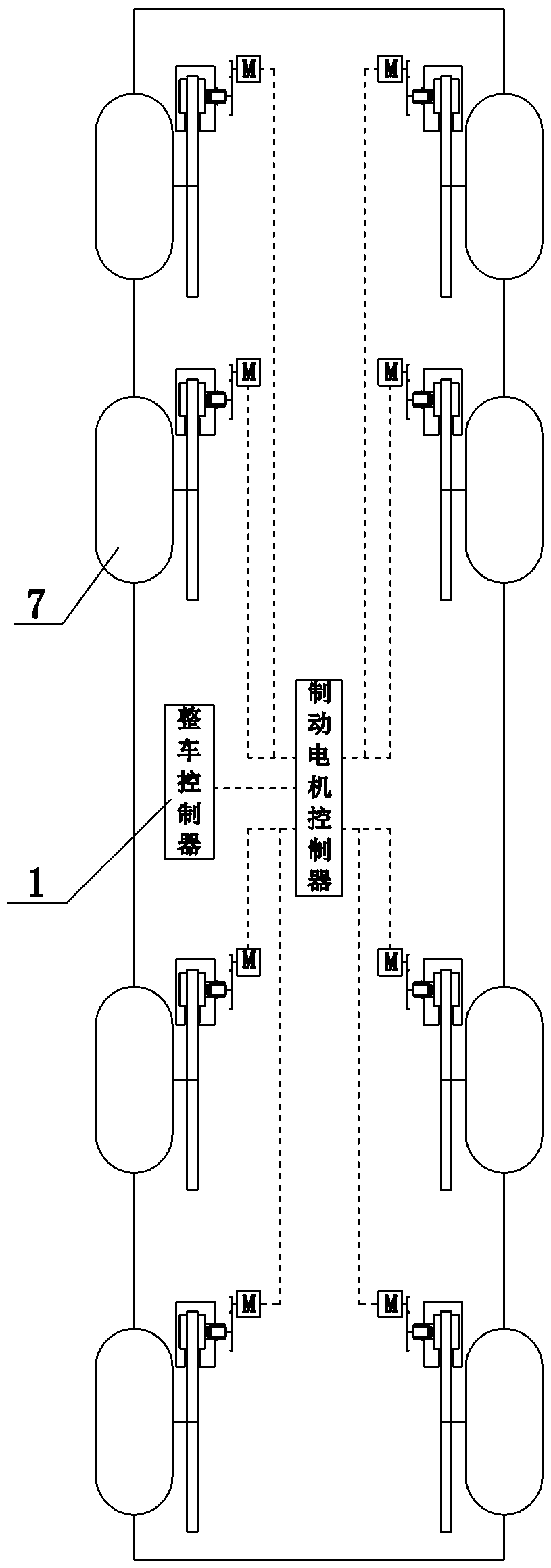 Vehicle with electromechanical brake mechanism