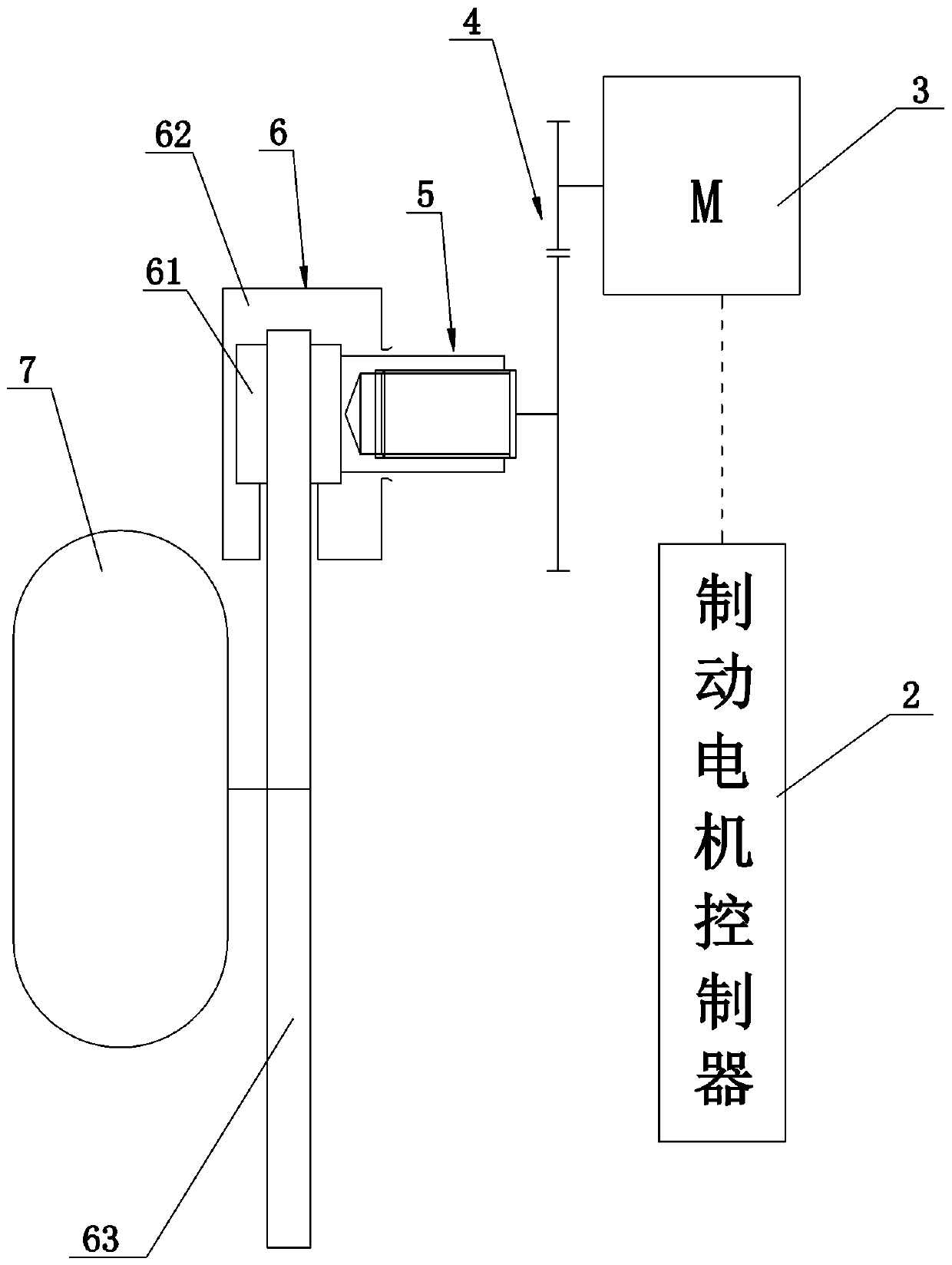 Vehicle with electromechanical brake mechanism