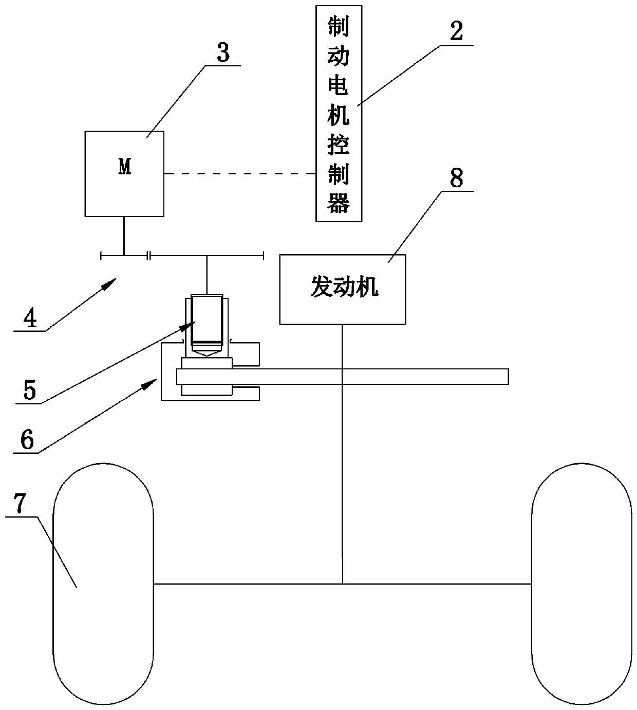 Vehicle with electromechanical brake mechanism