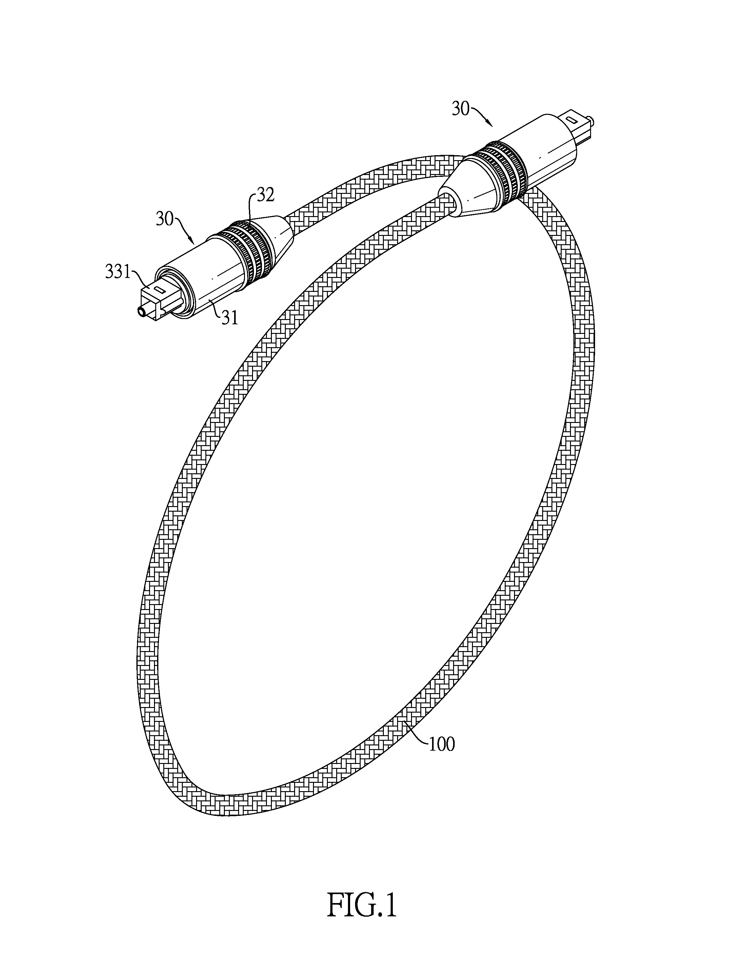 Hi-fi audio signal optical fiber cable