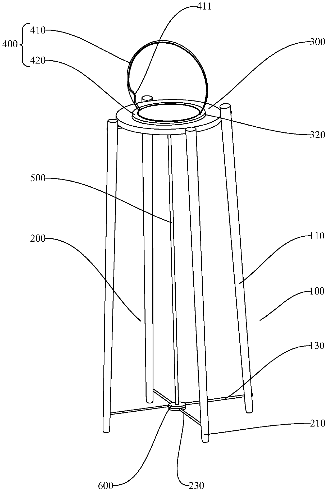 Assembled flower table