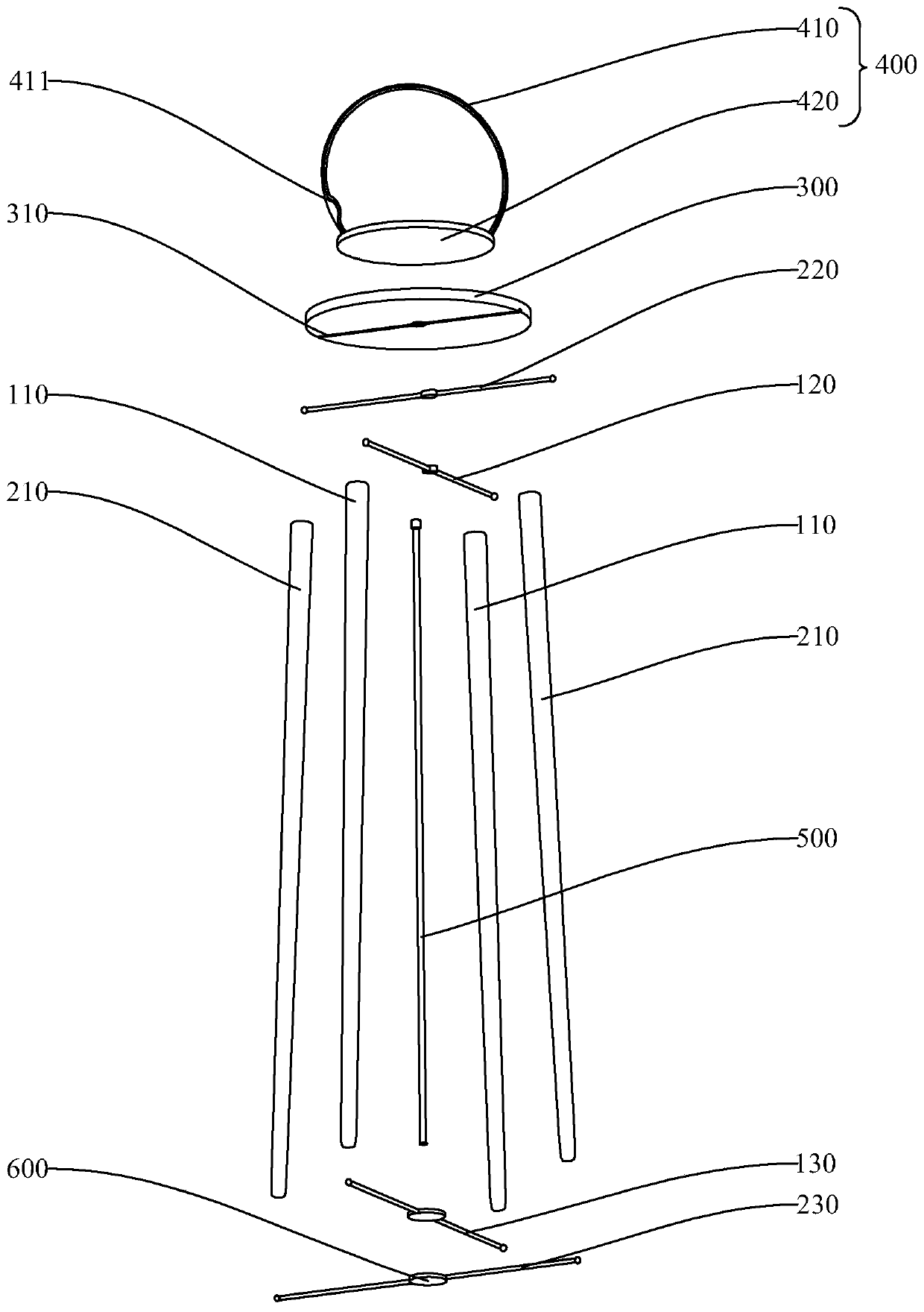 Assembled flower table