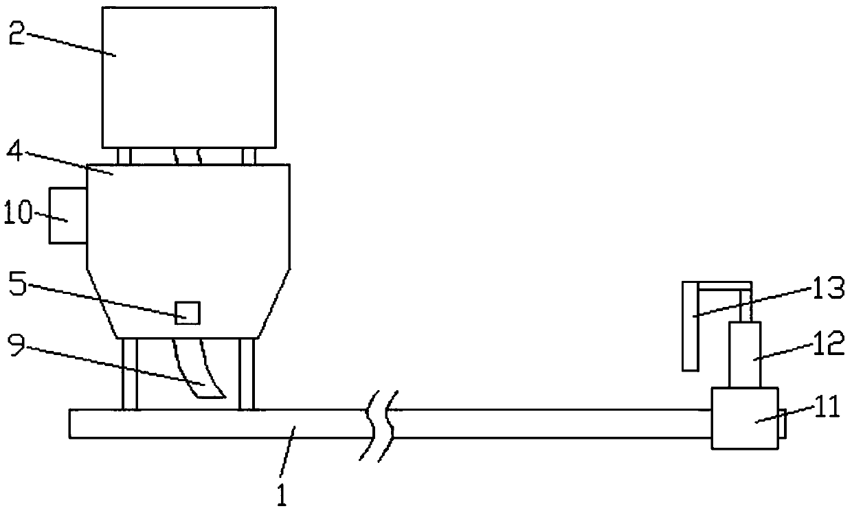 Automatic whole-row cover feeding device for plastic cover