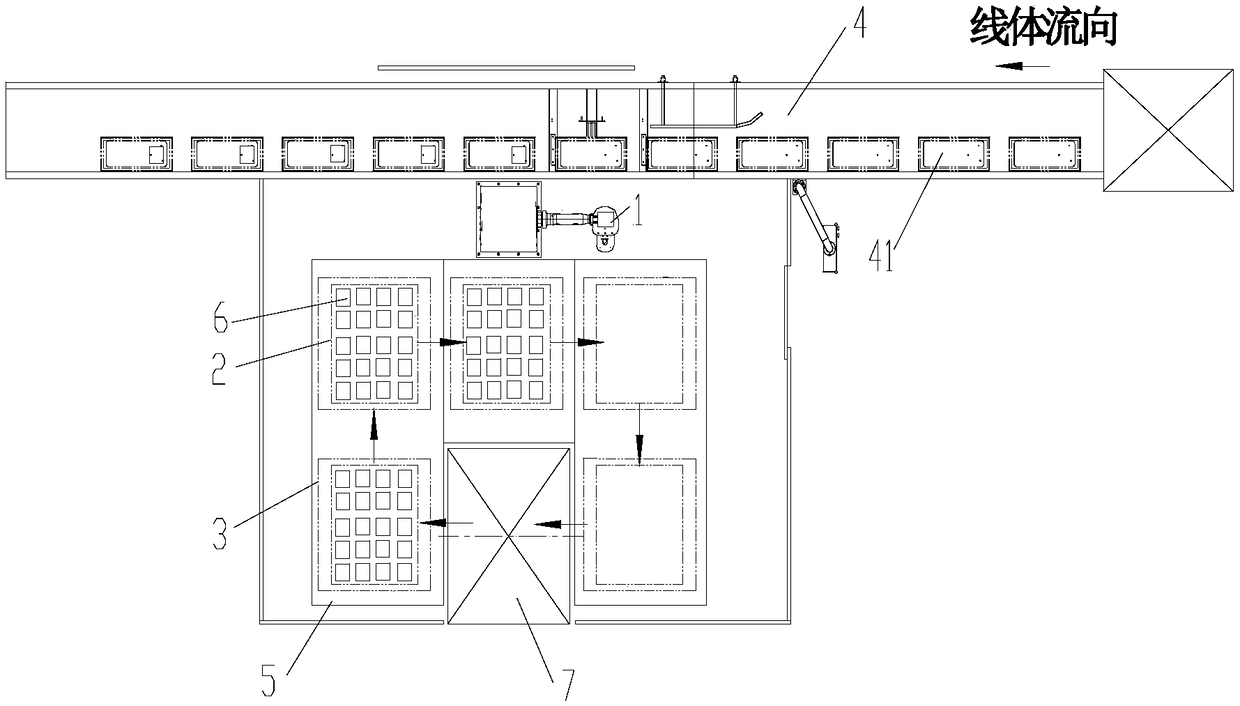 A single-side mobile compressor identification and handling system and its handling method