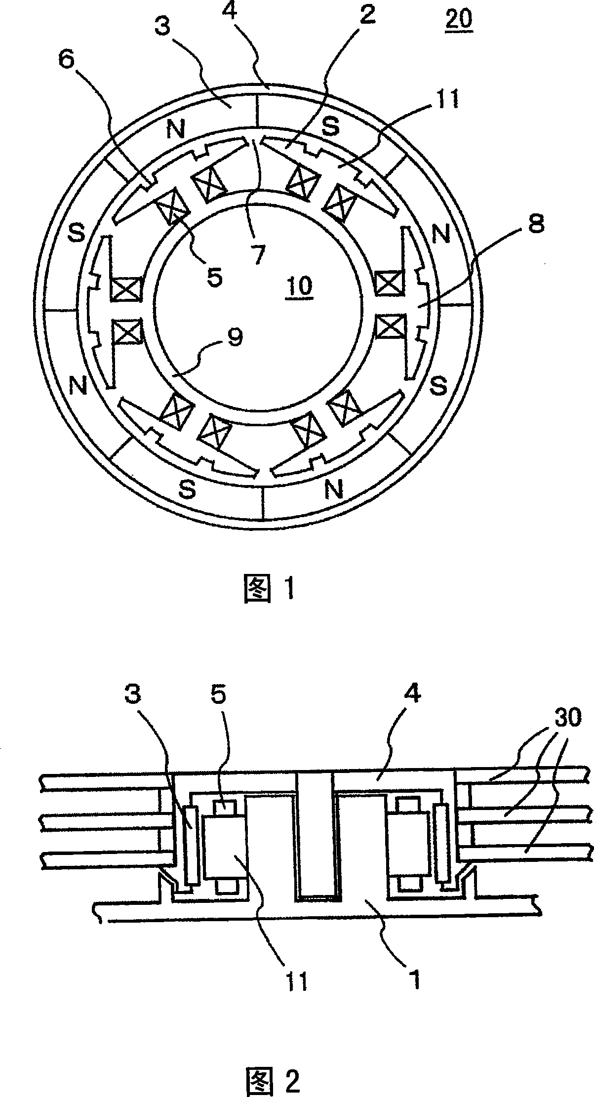Spindle motor, disk drive, and method of fabricating a stator core