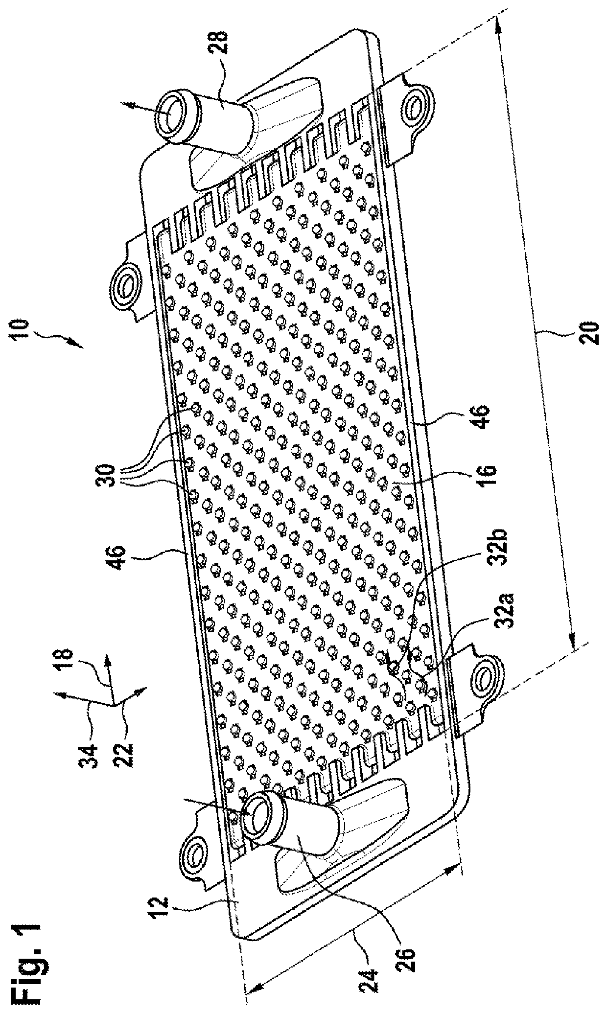 Cooling plate for the temperature control of at least one battery cell and a battery system