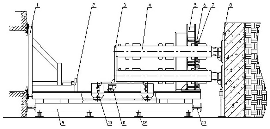 Integrated propelling device and construction method thereof