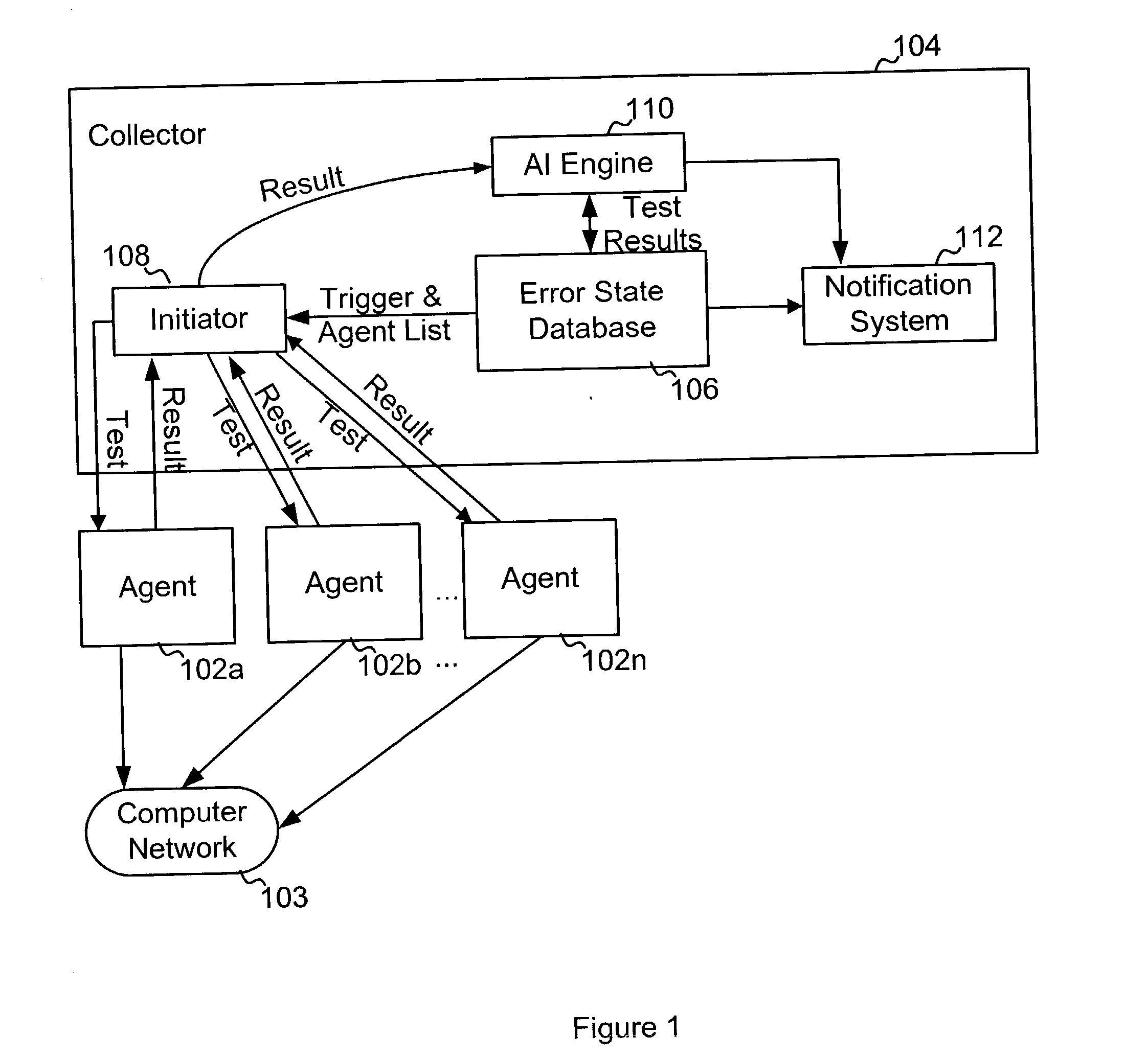 System and method for monitoring state information in a network