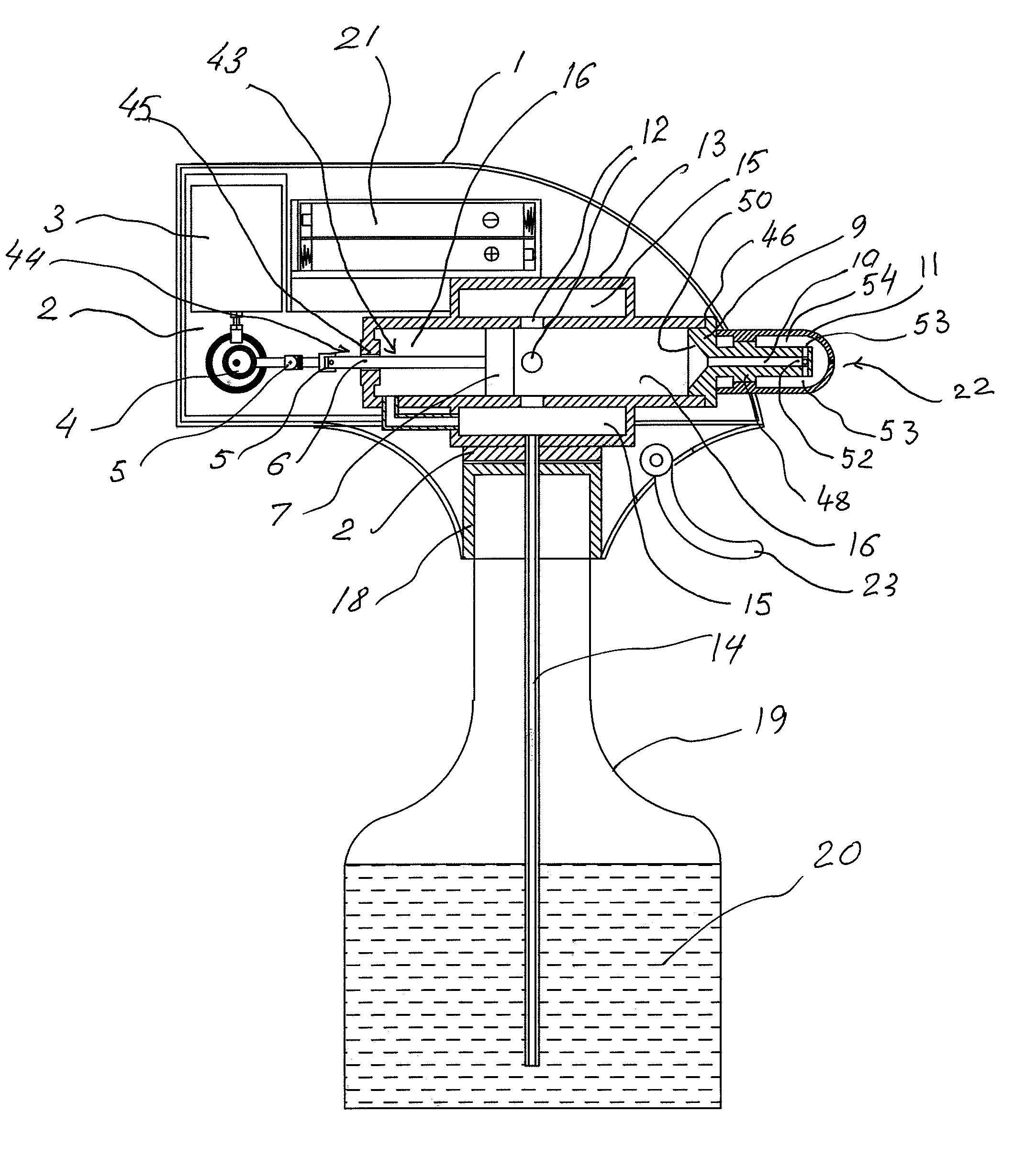 Piston vibratory pump