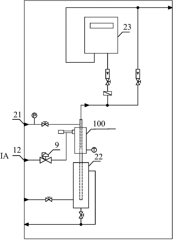 Sample gas cooling device for gas analyzer