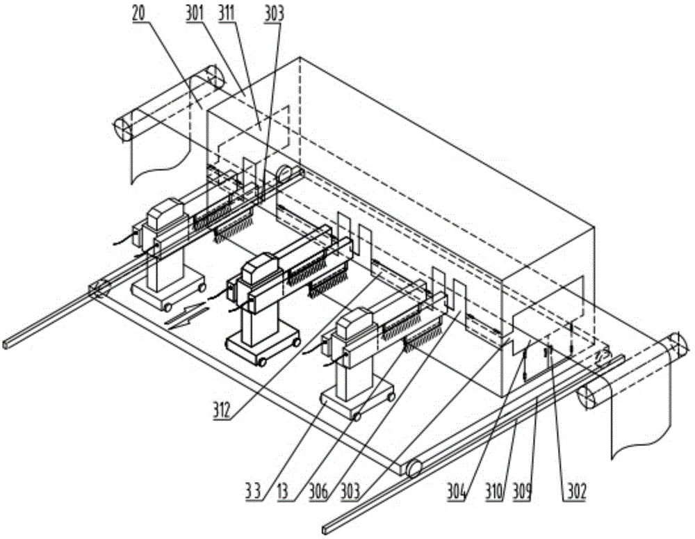 Continuous powder coating production equipment of metal coils and plates and production method thereof