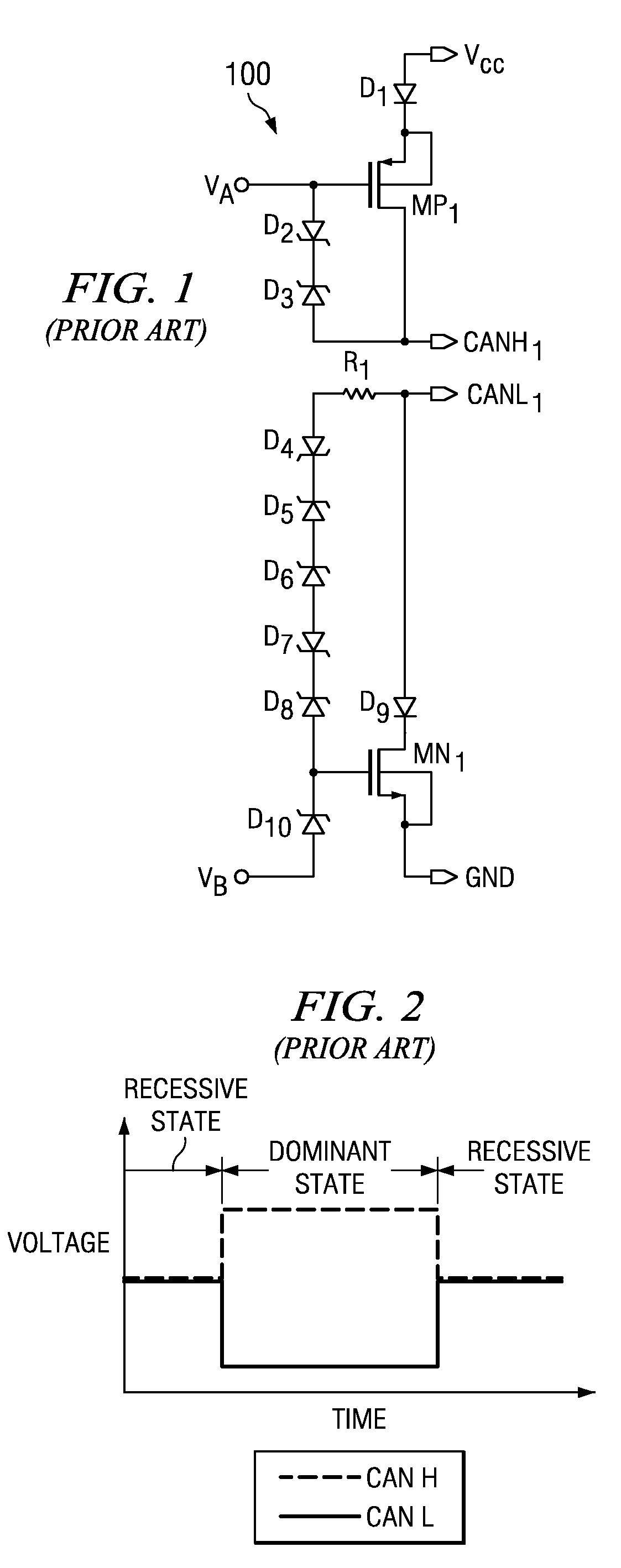Common mode stabilization circuit for differential bus networks