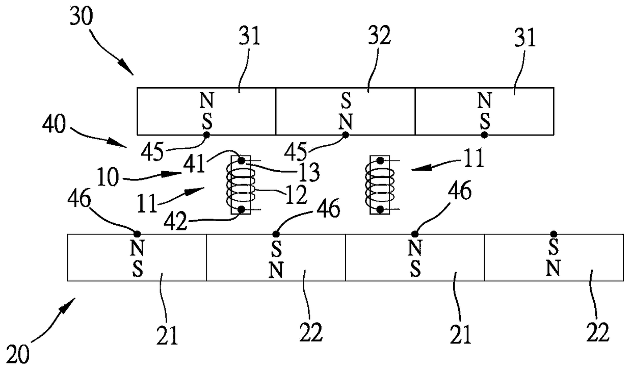 Magnetic pole staggered electric device