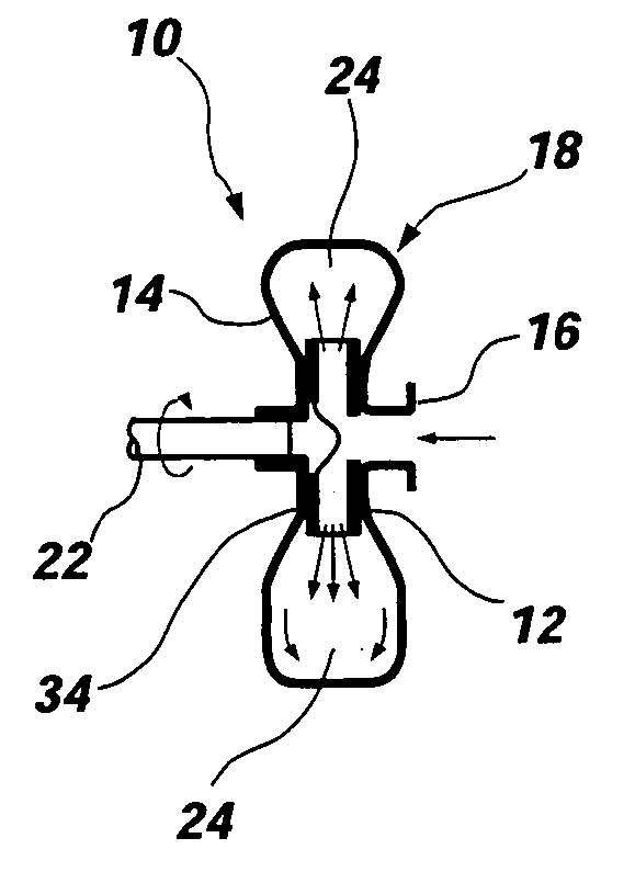 Velocity profile impeller vane