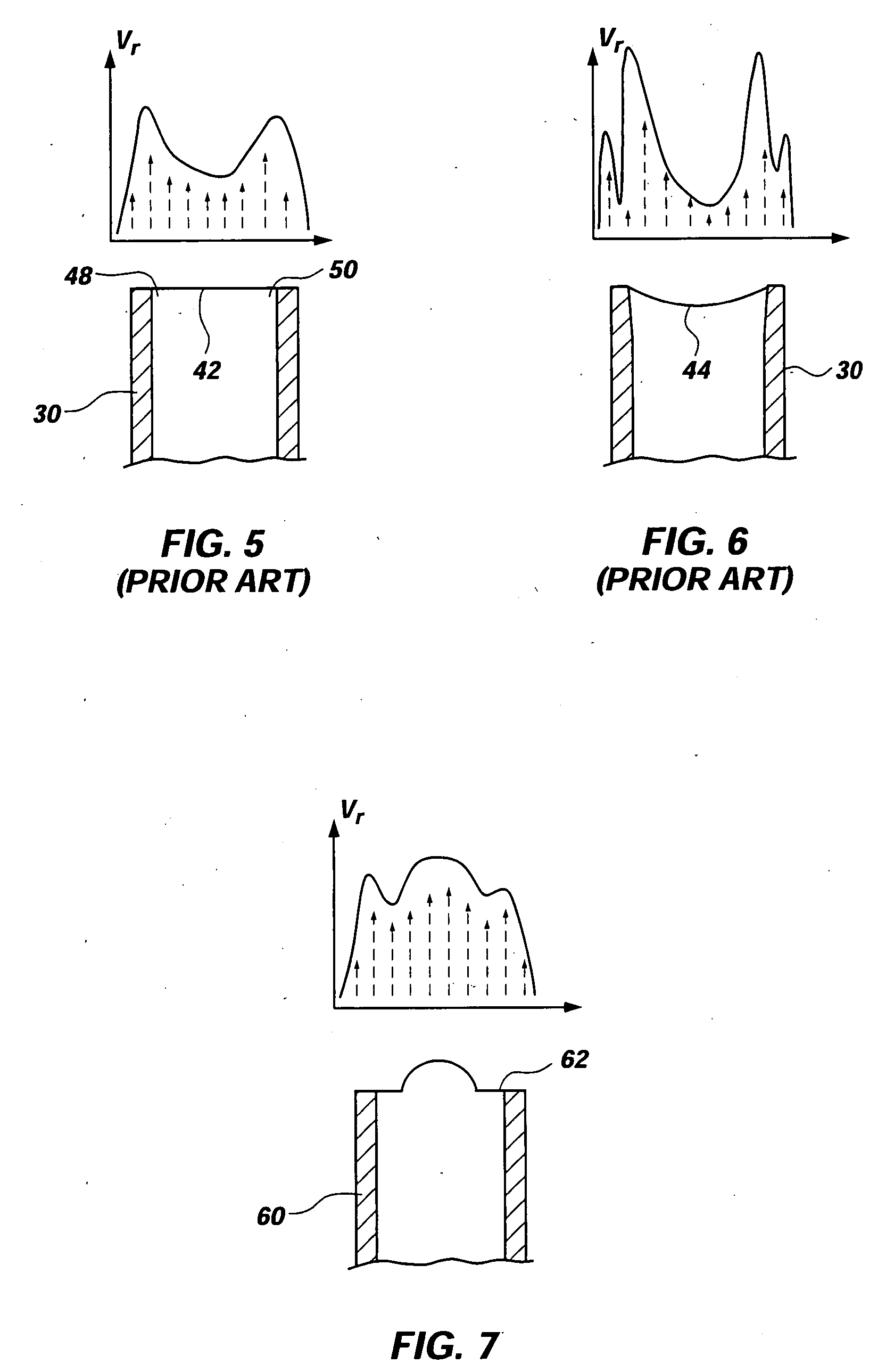 Velocity profile impeller vane