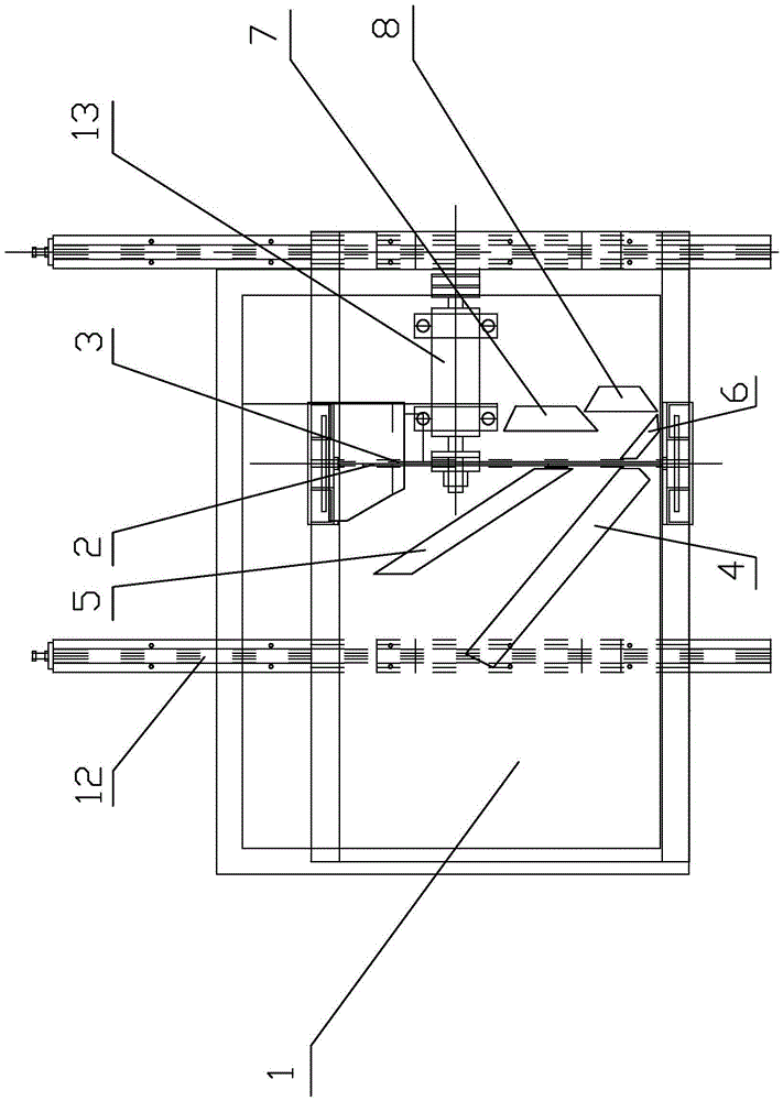 Square wood fixed-length cutting equipment tooling and cutting process