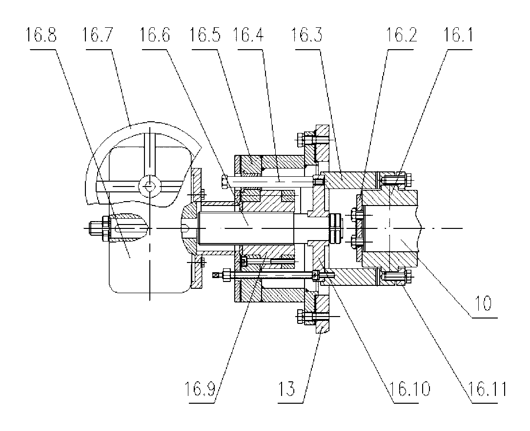 Axial micro adjusting method for side clearance of meshed cutter head of side crusher