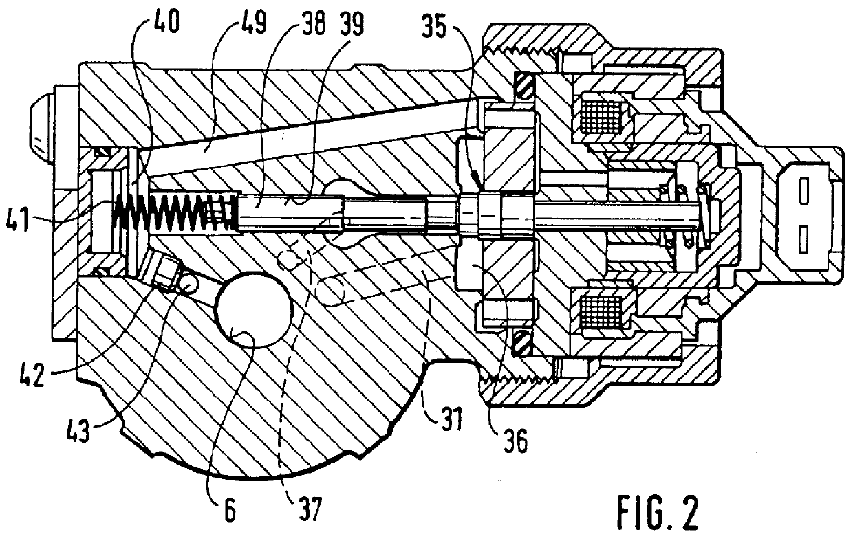 Seam test on a fuel injection pump, and the fuel injection pump required for applying same