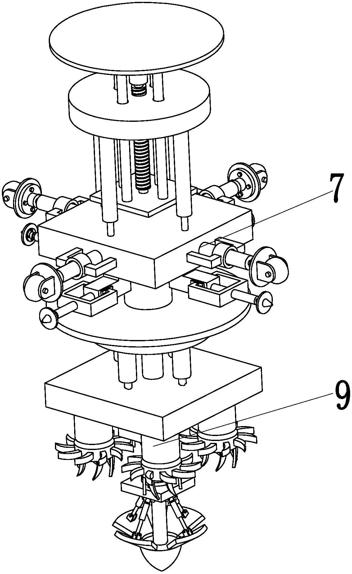 A municipal engineering road sewer intelligent cleaning equipment