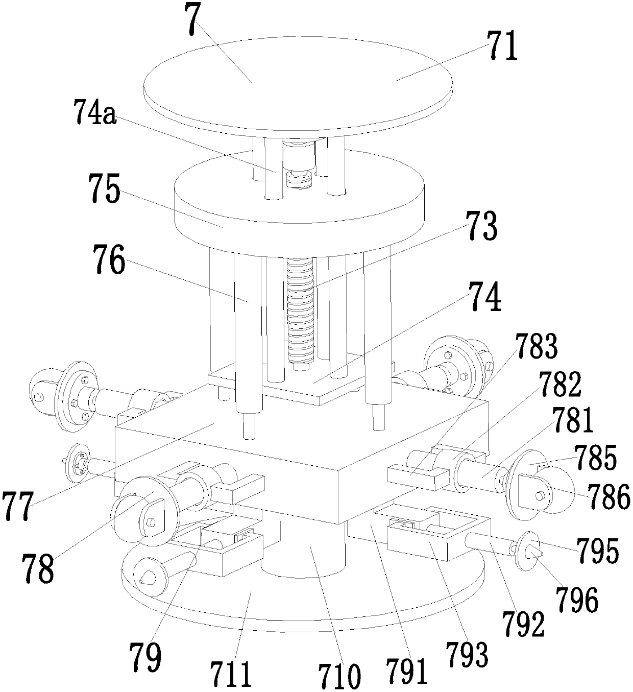 A municipal engineering road sewer intelligent cleaning equipment