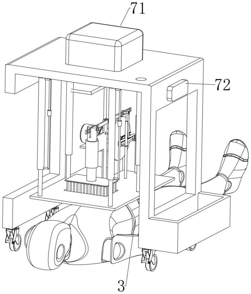 Prepositioning anti-offset cardio-pulmonary resuscitation auxiliary robot