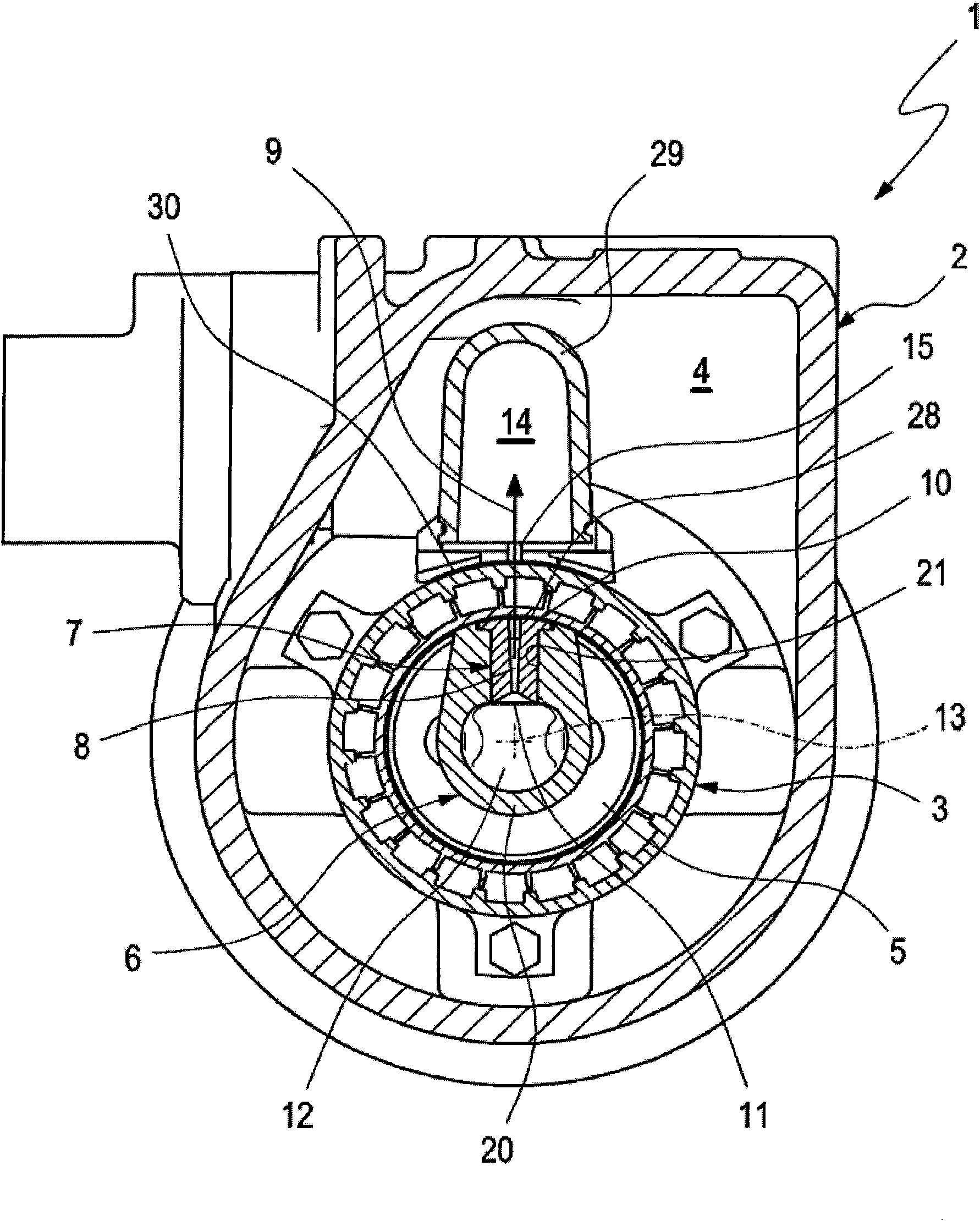 Backflush device for a filter system