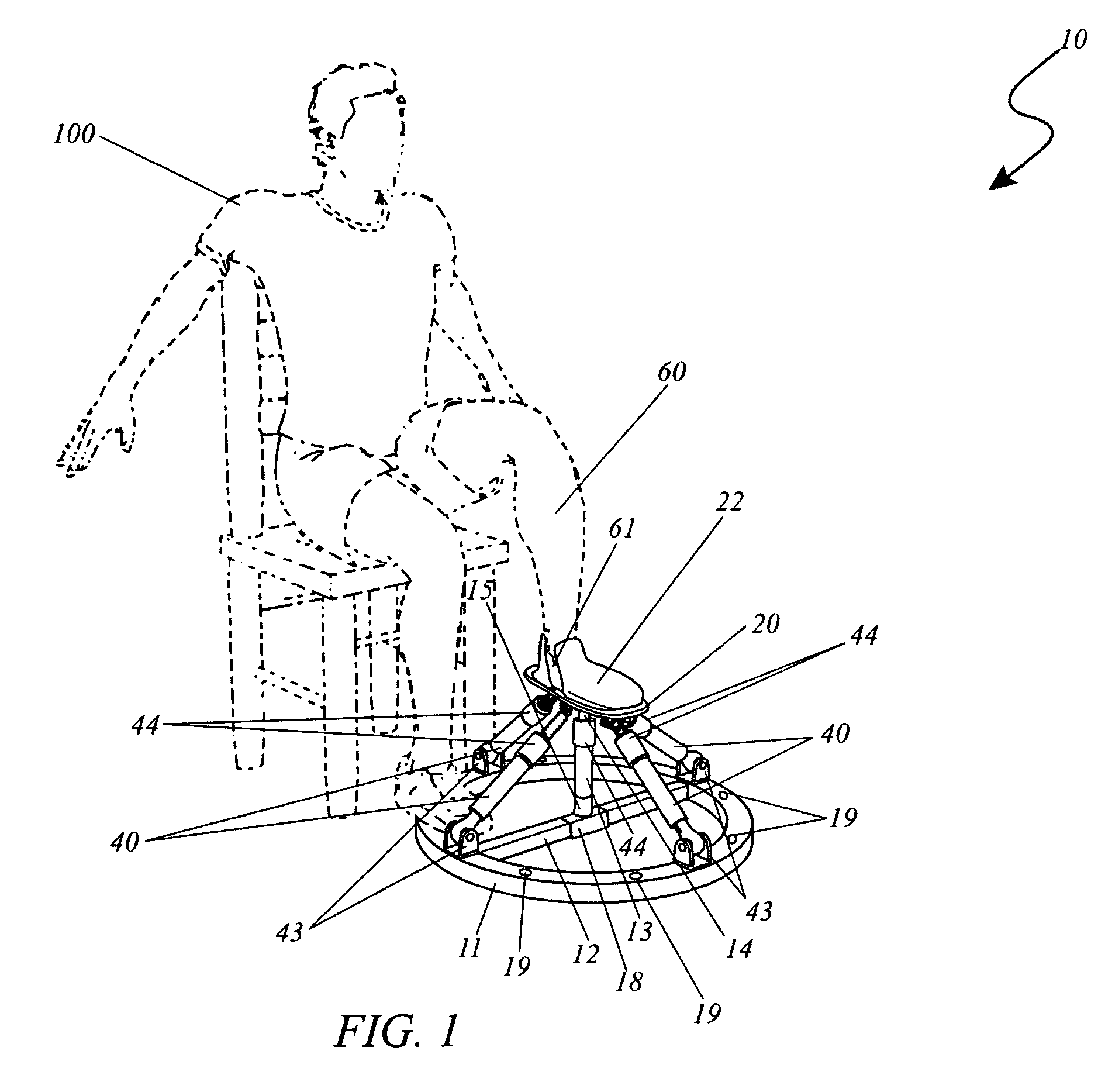 Shock absorber ankle exercise device