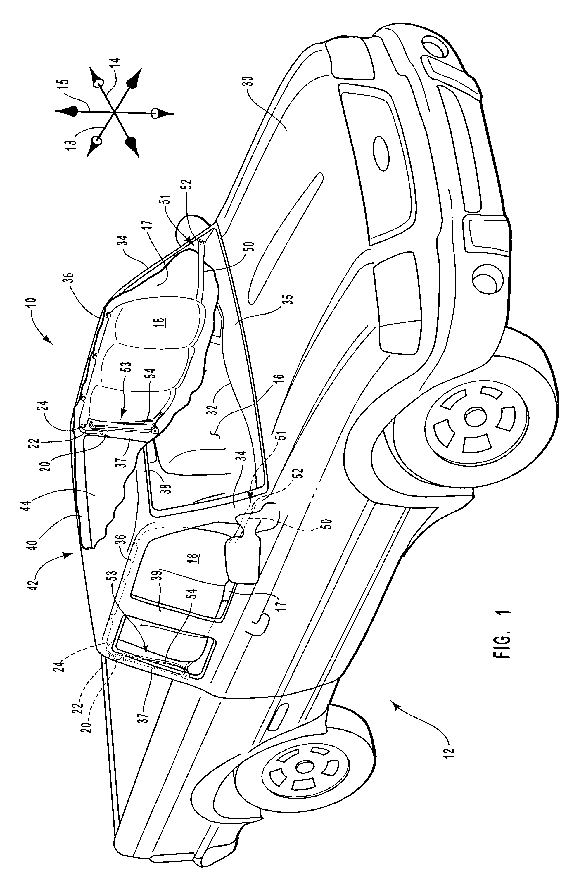 Compact tethering system and method for an inflatable curtain