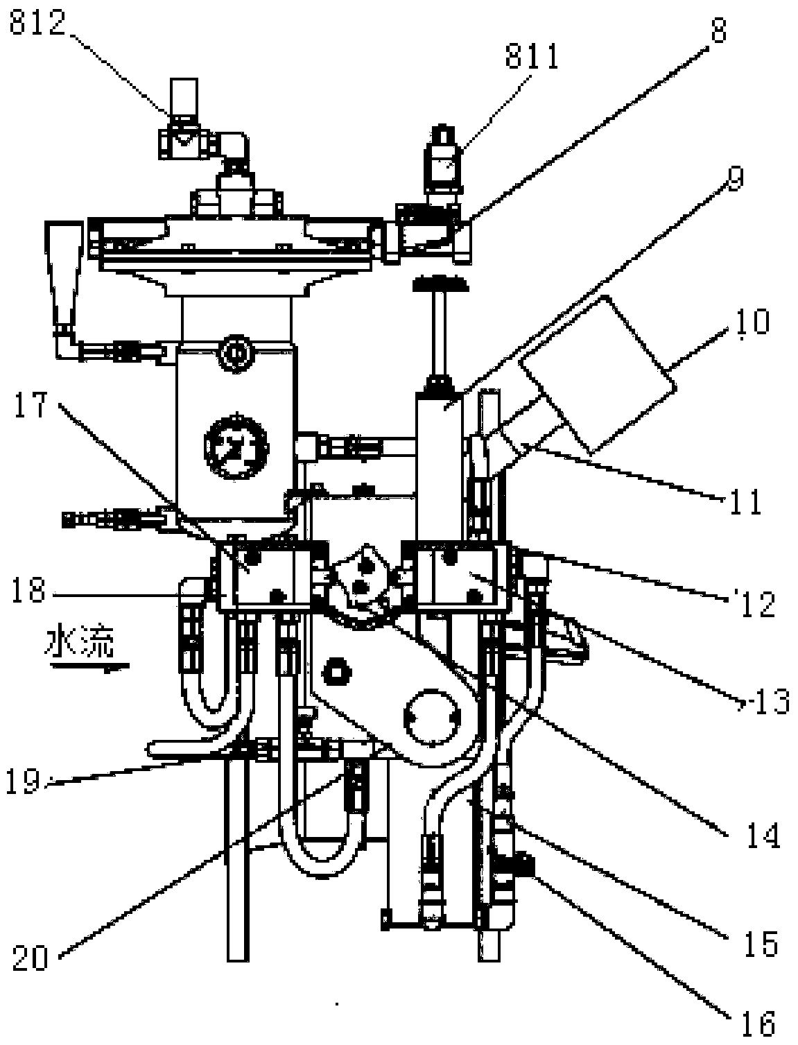 A hydraulic differential butterfly pump control valve