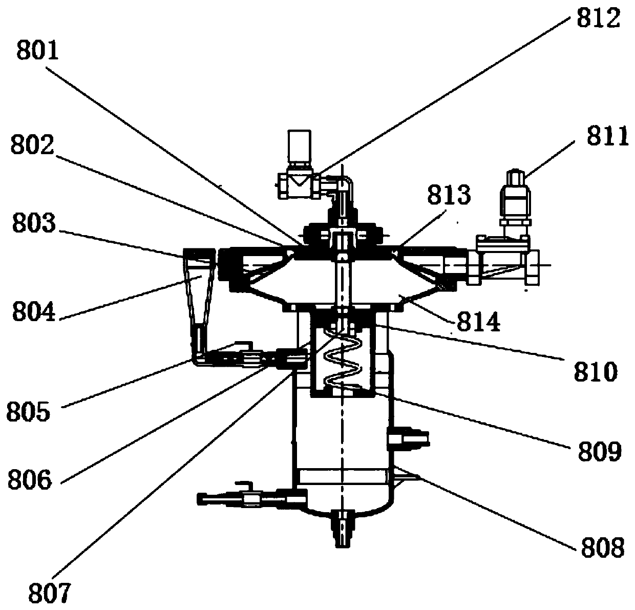 A hydraulic differential butterfly pump control valve