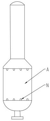 A deacidification device for deacidification process of rice bran oil