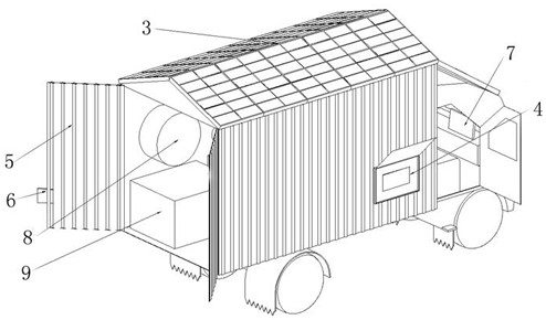 Special electrolyzed water production spraying vehicle for forestry