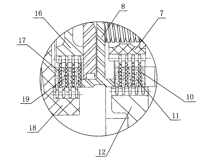 Clutch brake component of punch press