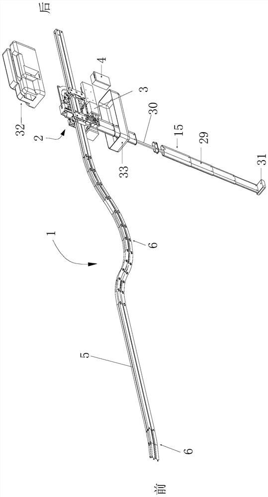 Suspension rail type server robot capable of ascending and descending to bypass beams and door frames