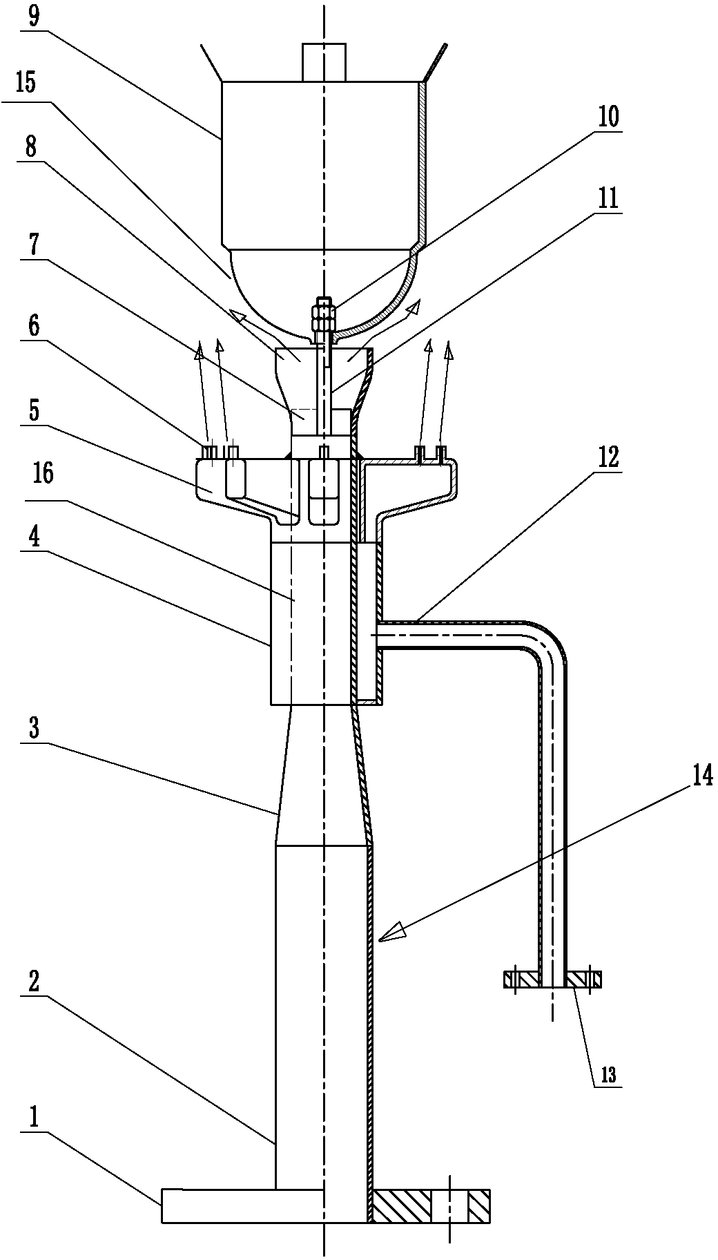 Ultra-low pressure flare gas burning device