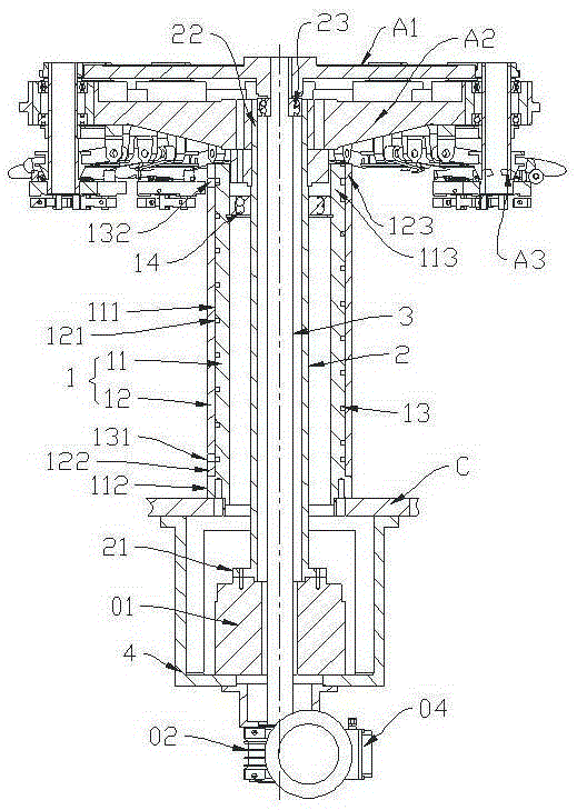 Bottle making machine and rotary table driving device thereof