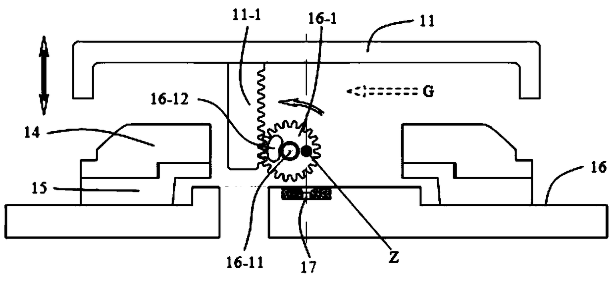 An ultra-thin optical reflective input device switch module with tooth structure