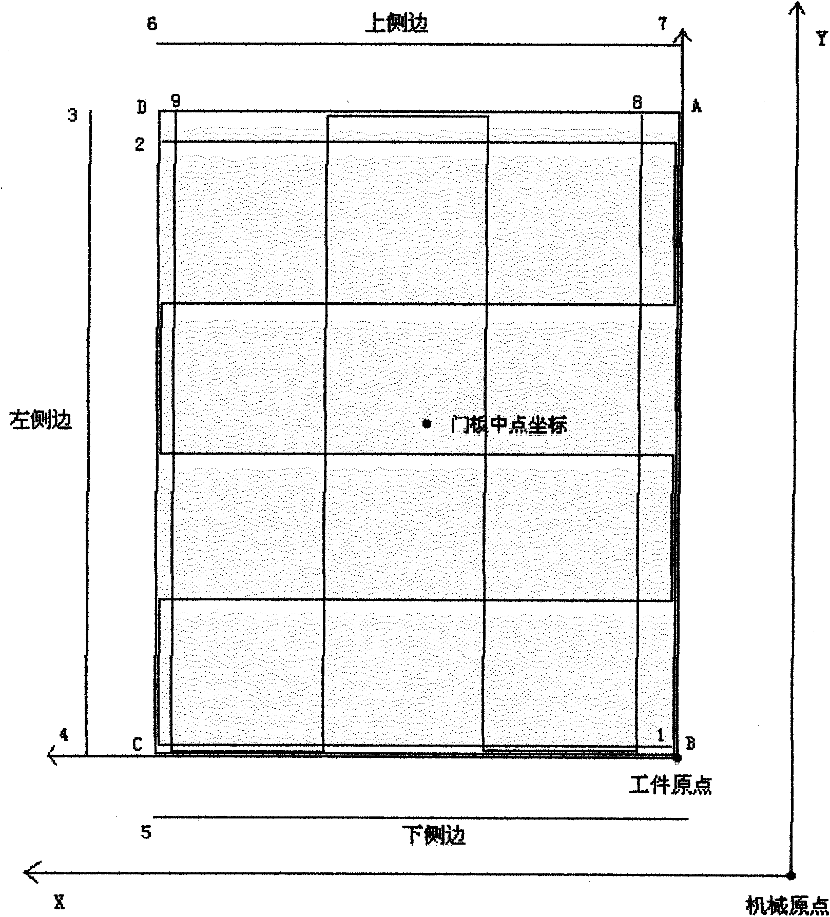 Numerical control spraying device for spraying flat plates