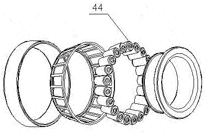 A self-cooling disc brake device