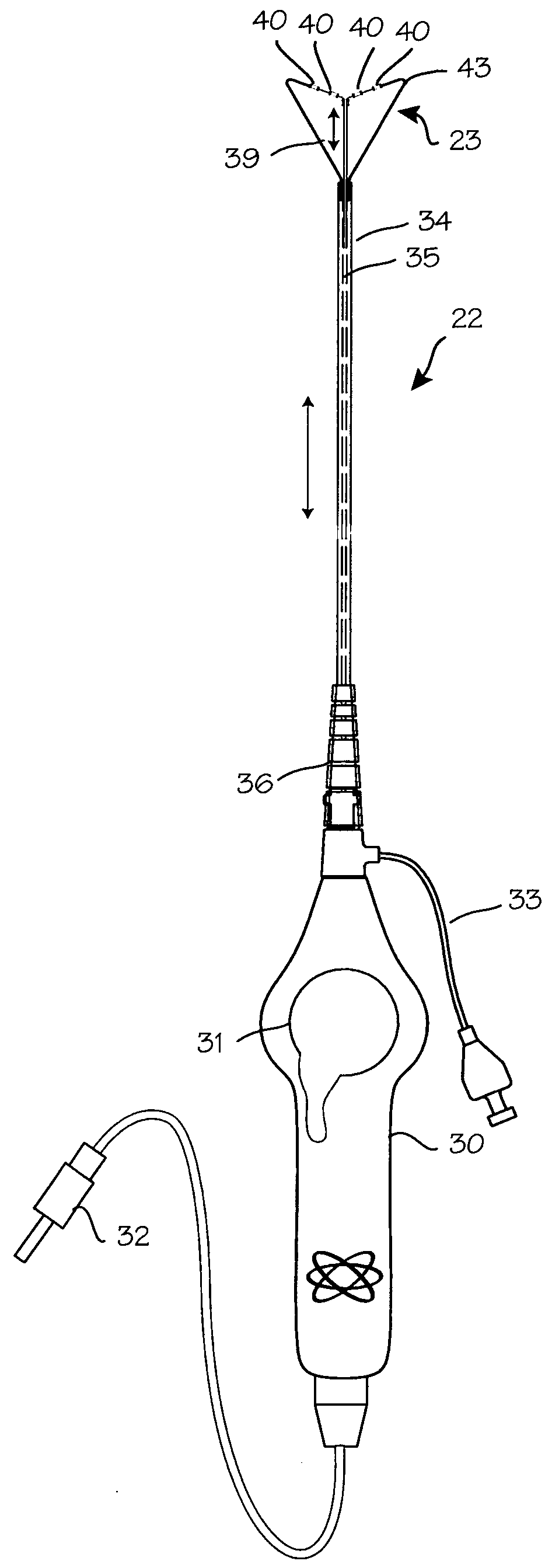 Atrial ablation catheter and method of use
