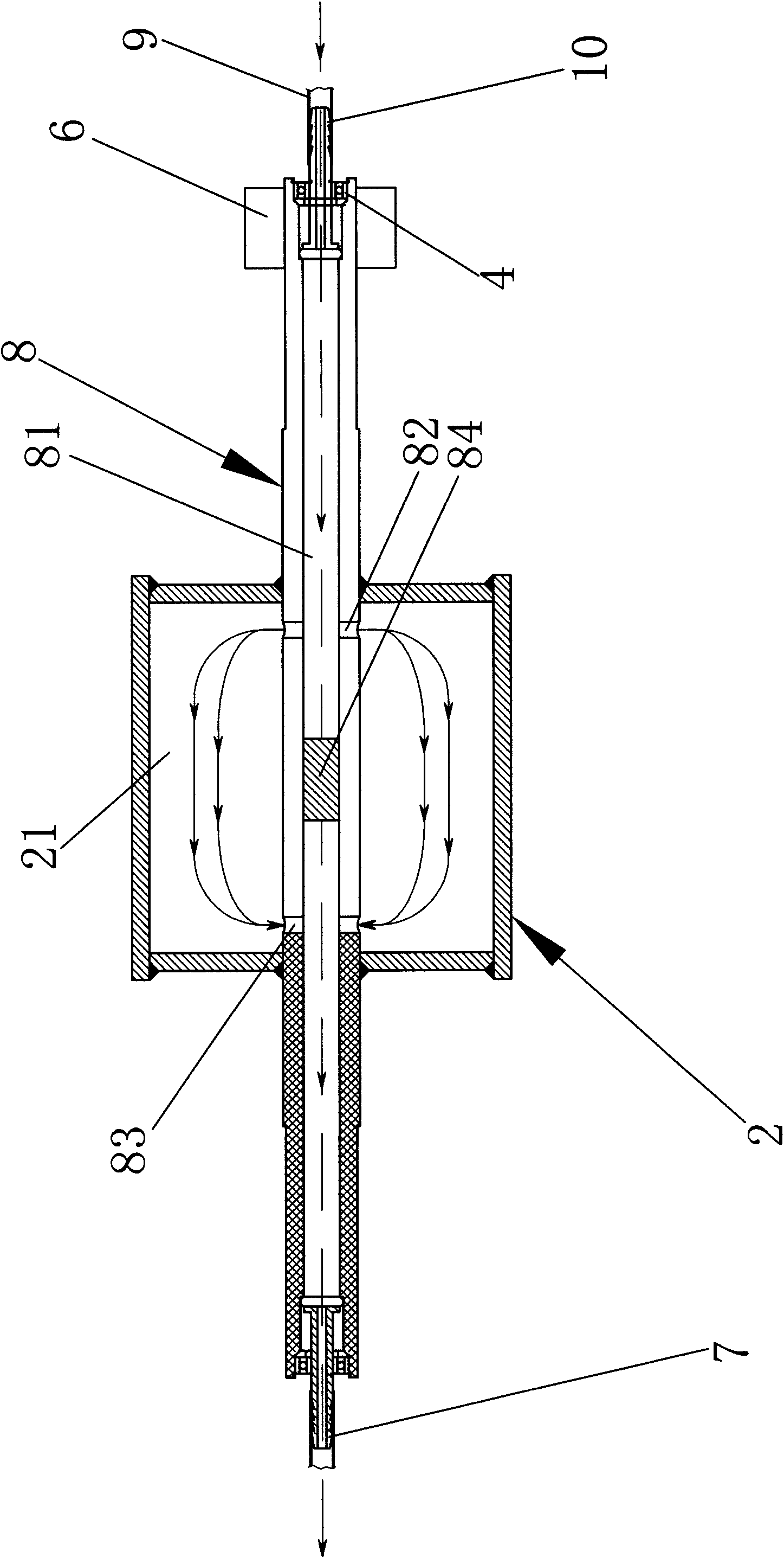 Vertical folded plating production line