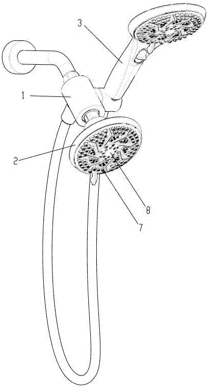 A press-type switching water outlet mechanism