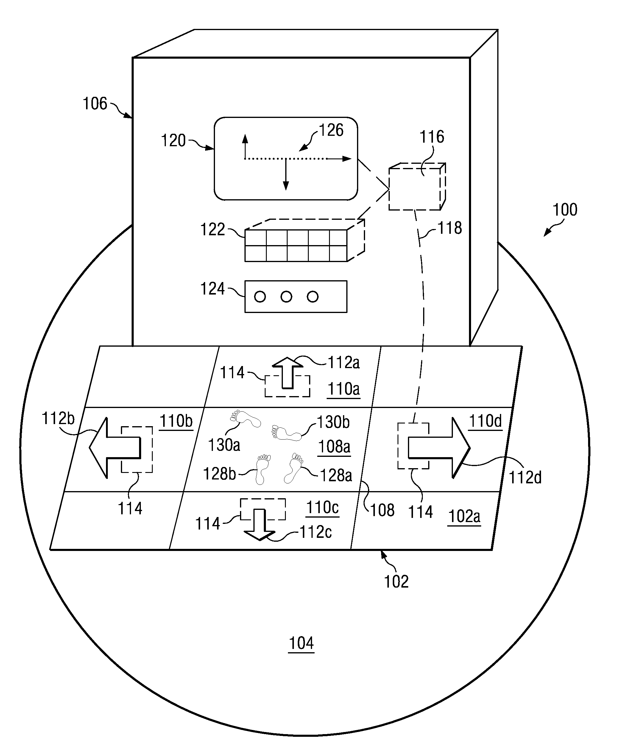 Method for automatically configuring an interactive device based on orientation of a user relative to the device
